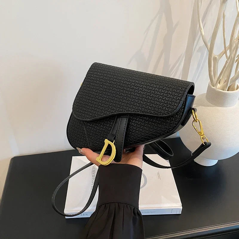 Elegant Messenger Bag for Ladies, Leather Shoulder Crossbody By Famous Designer, Women's Handbag Popular Classic