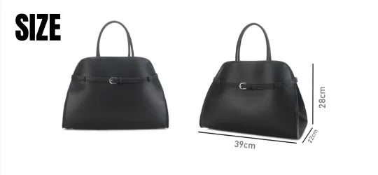 Tote Large Capacity Commuter Bag Cowhide Niche Shoulder Handbag Large Soft