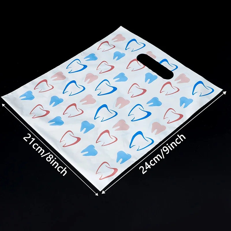 30/50pcs Dental Bags For Dental , Bulk Plastic Dental Goods Gift Bags For Hygienists, Dentists, Patient Care Clinics