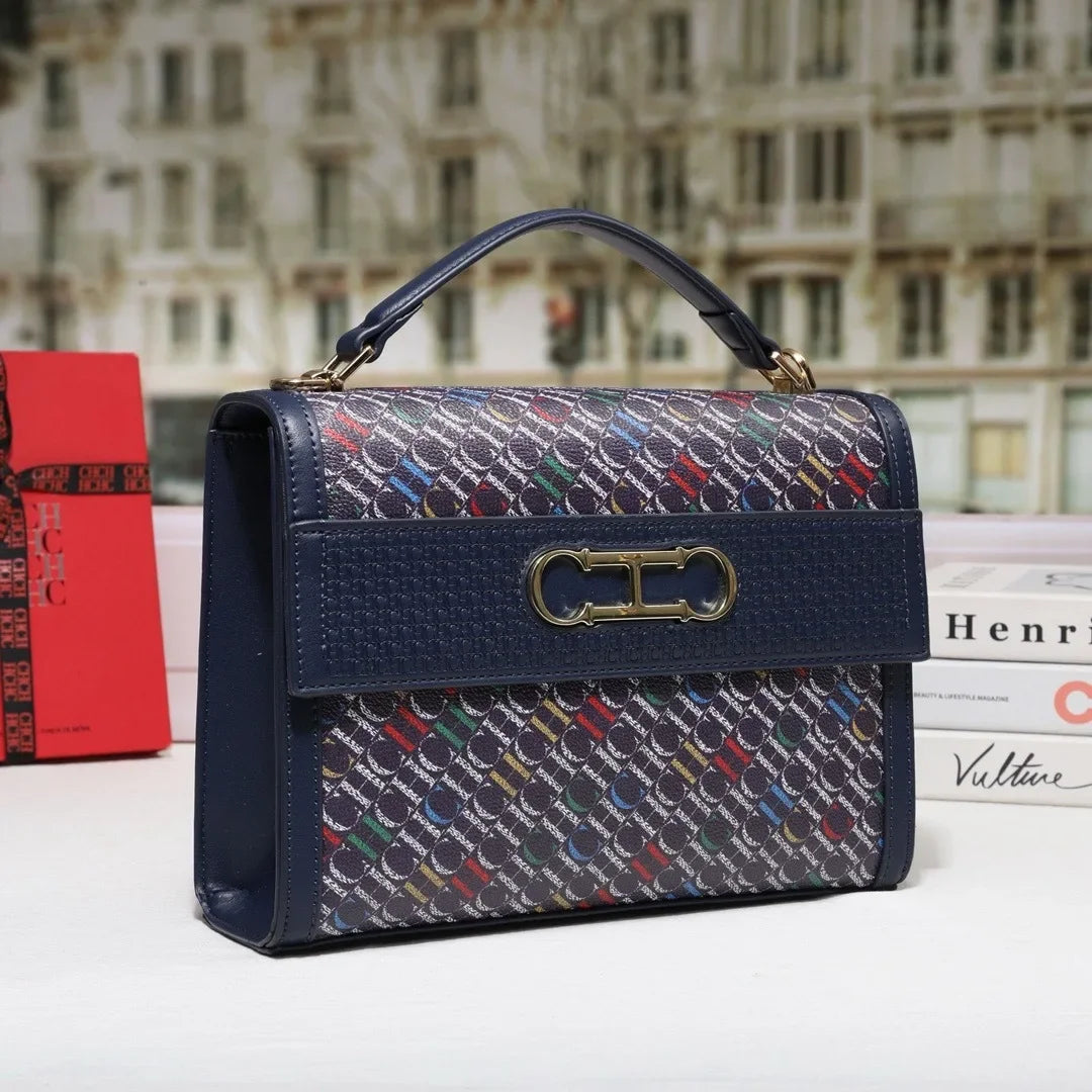 Stylish Women's Leather Messenger Bag Handbags Crossbody Shoulder Tote Classic Elegant for Ladies Luxury Brand