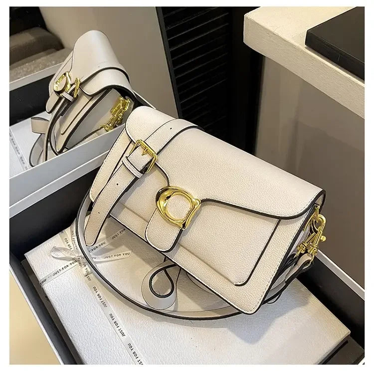 Women's Solid Leather Messenger Bags, Luxury Brands, Fashionable Women's Popular Shoulder Bags, Designer Handbags and Bags