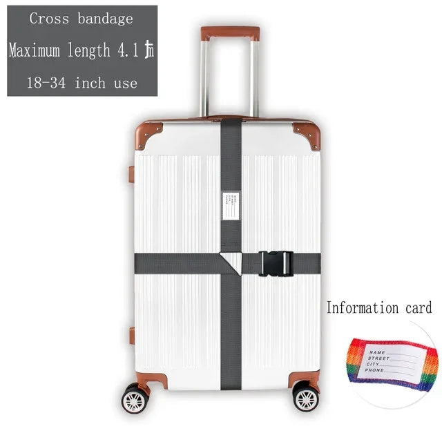 Convenient Adjustable Luggage Straps Portable Bungees Easy Travel Necessary Reusable Belt protect Suitcase Accessories Items