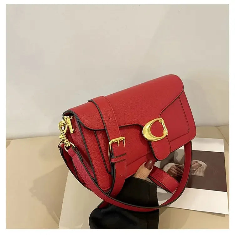 Women's Solid Leather Messenger Bags, Luxury Brands, Fashionable Women's Popular Shoulder Bags, Designer Handbags and Bags