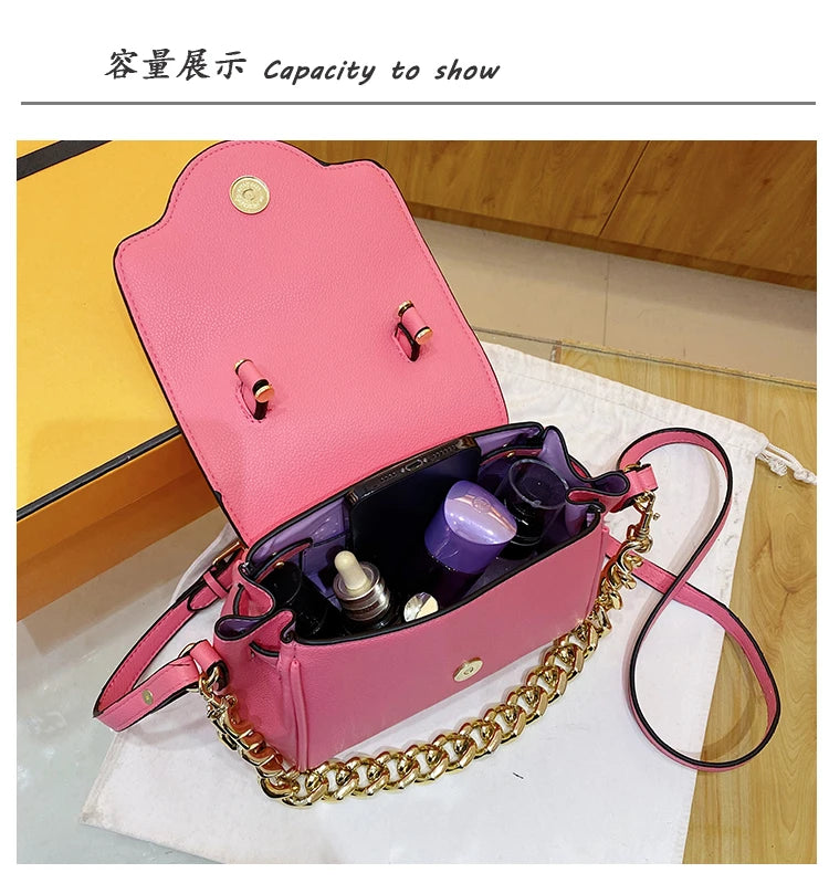 High-End Minimalist Messenger Bag Fashionable For Women With Large Capacity Casual Business Solid Color