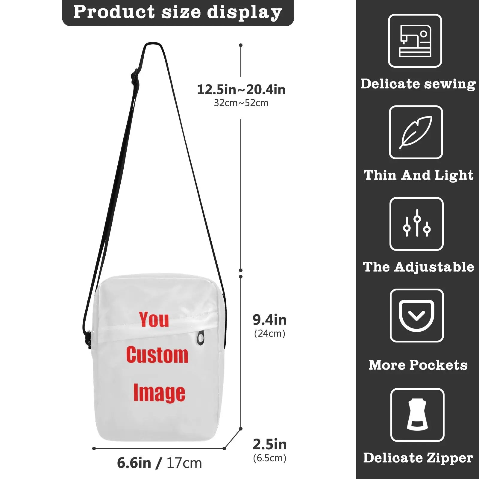 Men's Messenger Bag Fashion Small Polyester Casual Handbags Male CrossBody Shoulder Bags For Men Customized Purses And Handbags