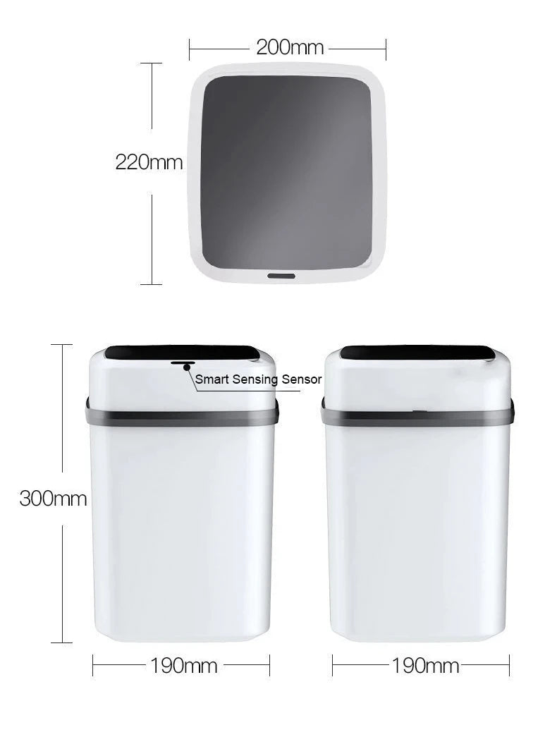 Aroefa 13L Smart Touch Trash Can - Aroefa