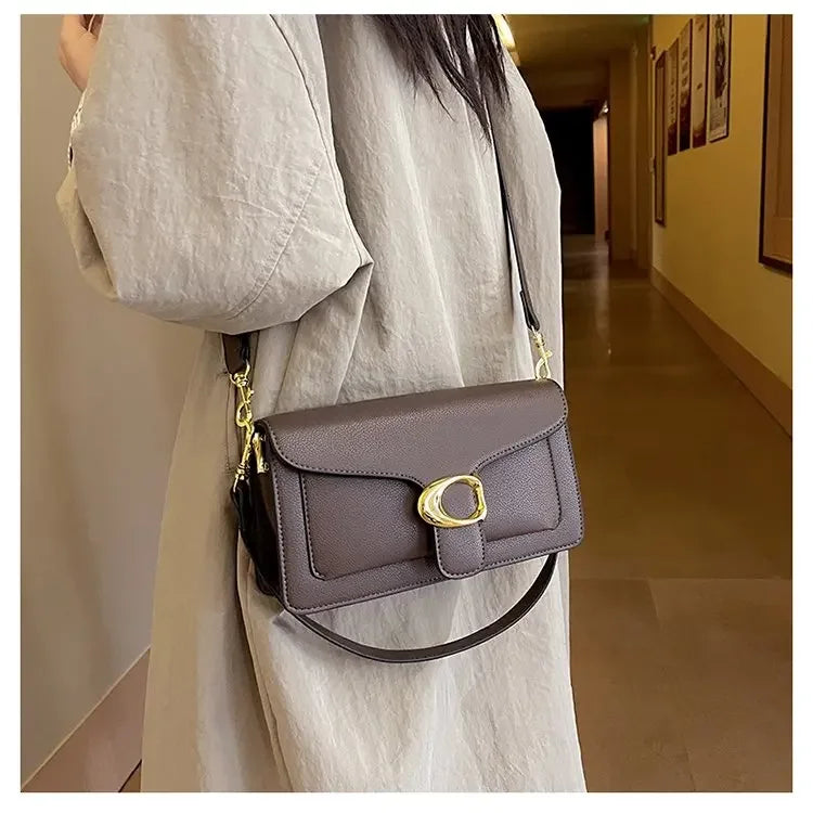Women's Solid Leather Messenger Bags, Luxury Brands, Fashionable Women's Popular Shoulder Bags, Designer Handbags and Bags