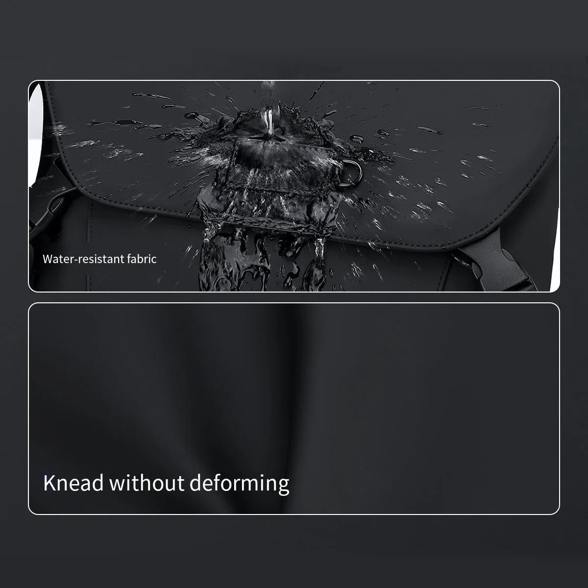 New Briefcase, High-End Business Crossbody Bag, Commuter Travel Backpack, Large-Capacity Shoulder Bag, Fashionable Water-Repellent Handbag, Laptop Bag, Solid Color Casual Bag