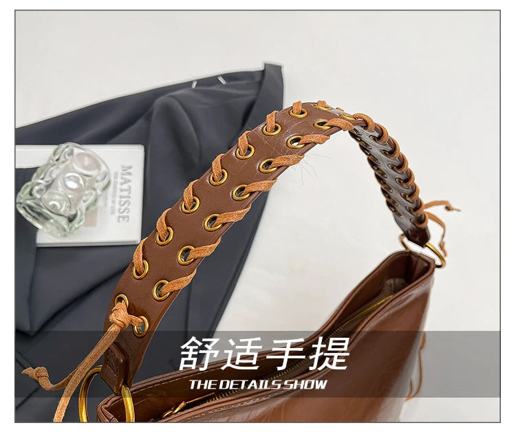 Elegant Classic Leather Tote Bags Messenger Bag For Ladies Women Handbags Luxury Famous Designer Spacious