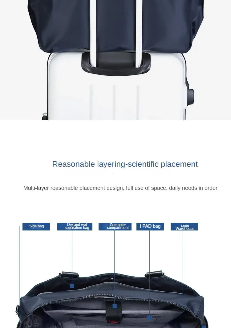 Travel Bag Men Nylon Duffle Weekend Bags Coach Tote Bag Large Size Hand Luggage Shoulder Handbags Large Capacity Travel Suitcase