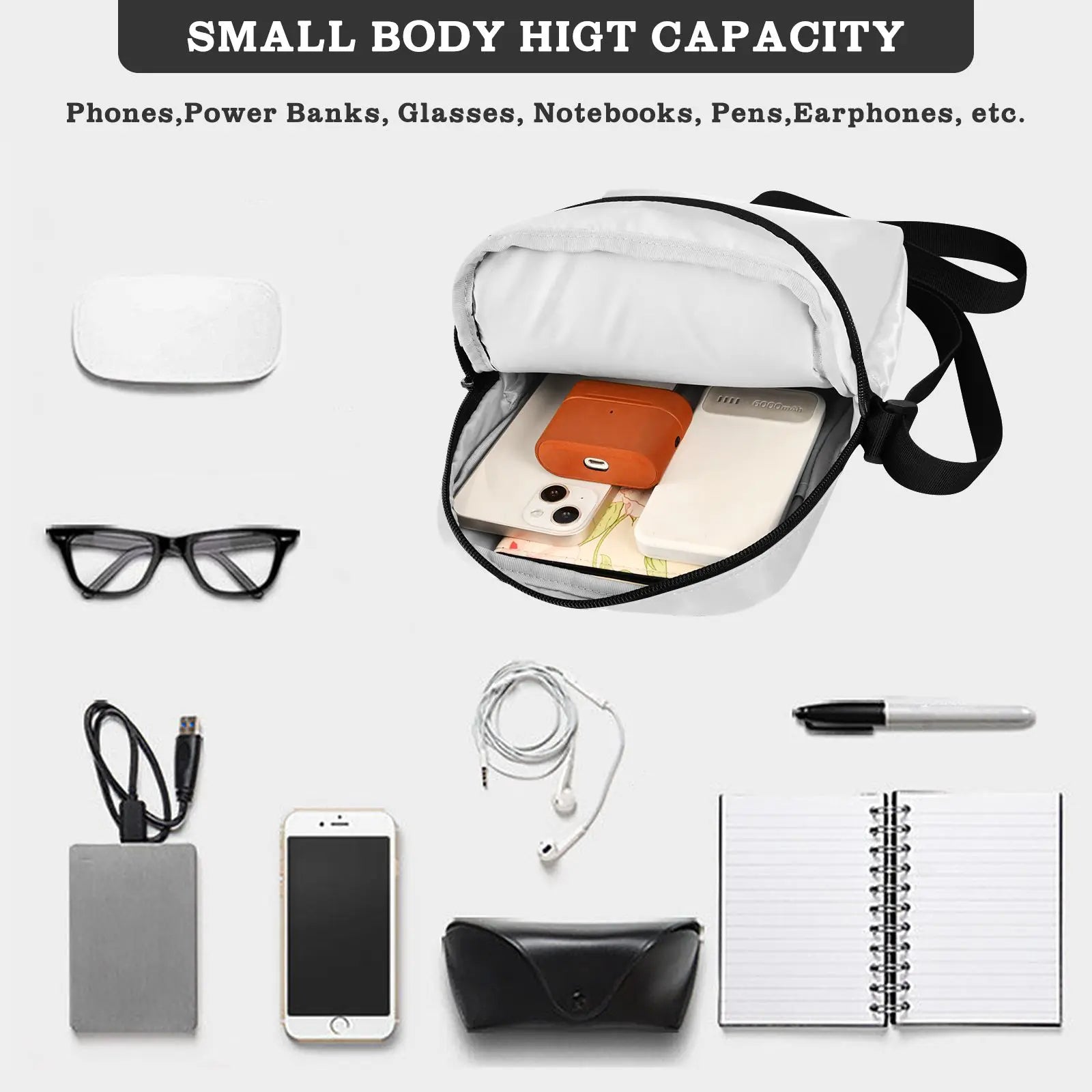 Men's Messenger Bag Fashion Small Polyester Casual Handbags Male CrossBody Shoulder Bags For Men Customized Purses And Handbags