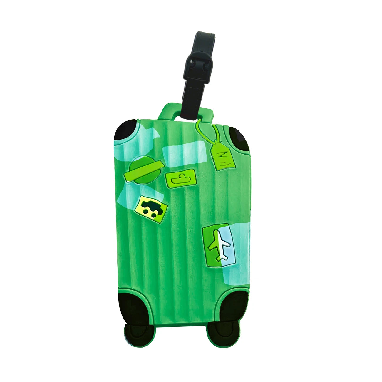 Multifunctional Anti-Loss Luggage Tag: Heavy-Duty TPU Build, Durable, Privacy-Protected, Waterproof & Boarding Pass Compatible