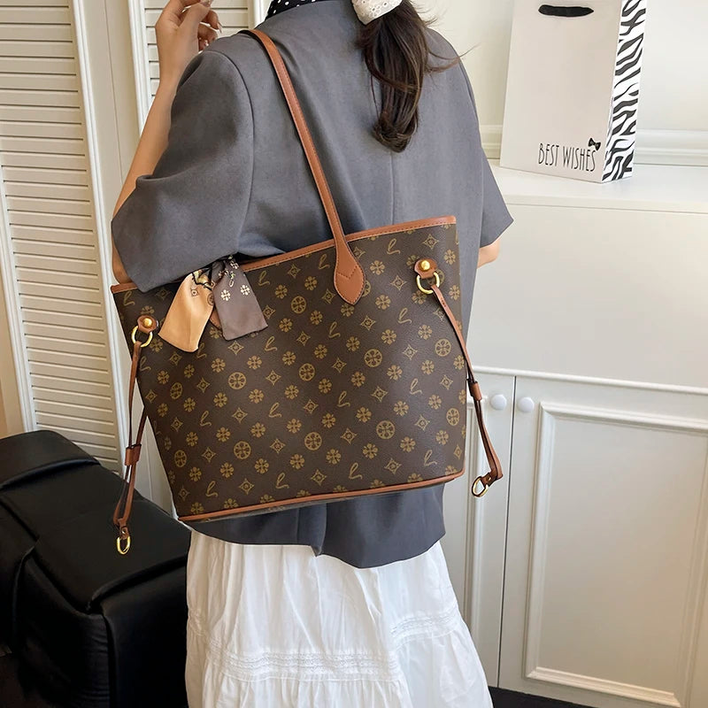 Women's Messenger Bag Leather Crossbody Handbag, Famous Designer Shoulder Tote Popular Classic Elegant Design For Outings