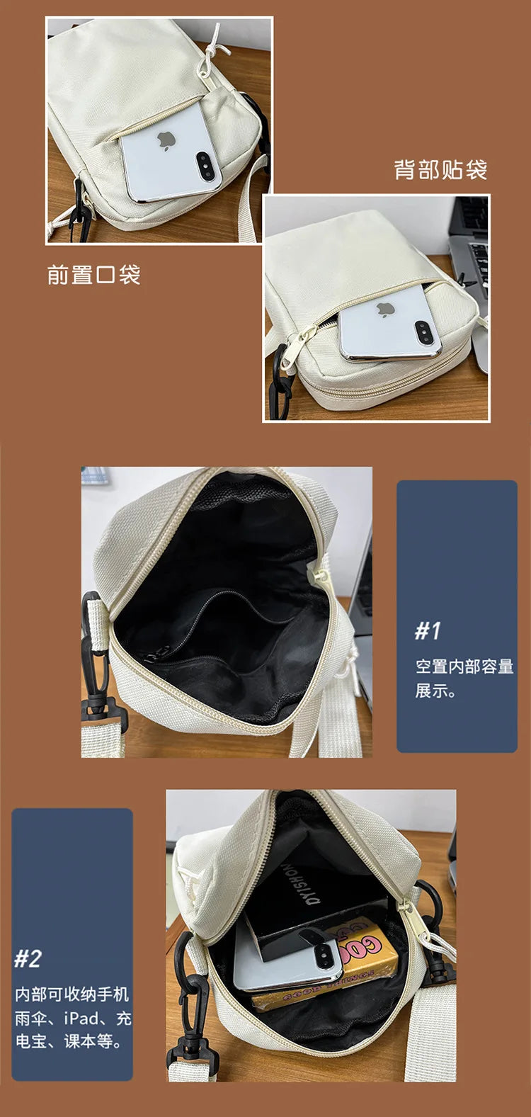 Messenger Sling Bags for Men Casual Canvas Small Zipper Crossbody Pouch Pokemoned Simple Small Crossbody Shoulder Bag Men Bag