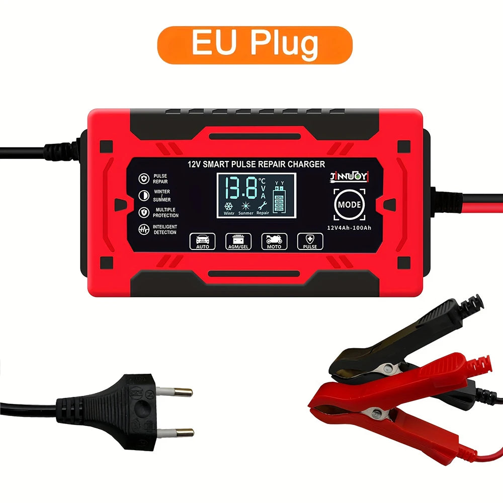 Aroefa Fully-Automatic Smart Car Battery Charger - Aroefa