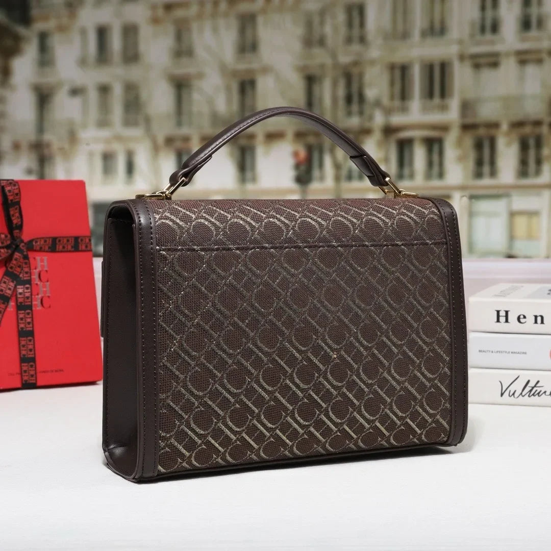 Stylish Women's Leather Messenger Bag Handbags Crossbody Shoulder Tote Classic Elegant for Ladies Luxury Brand