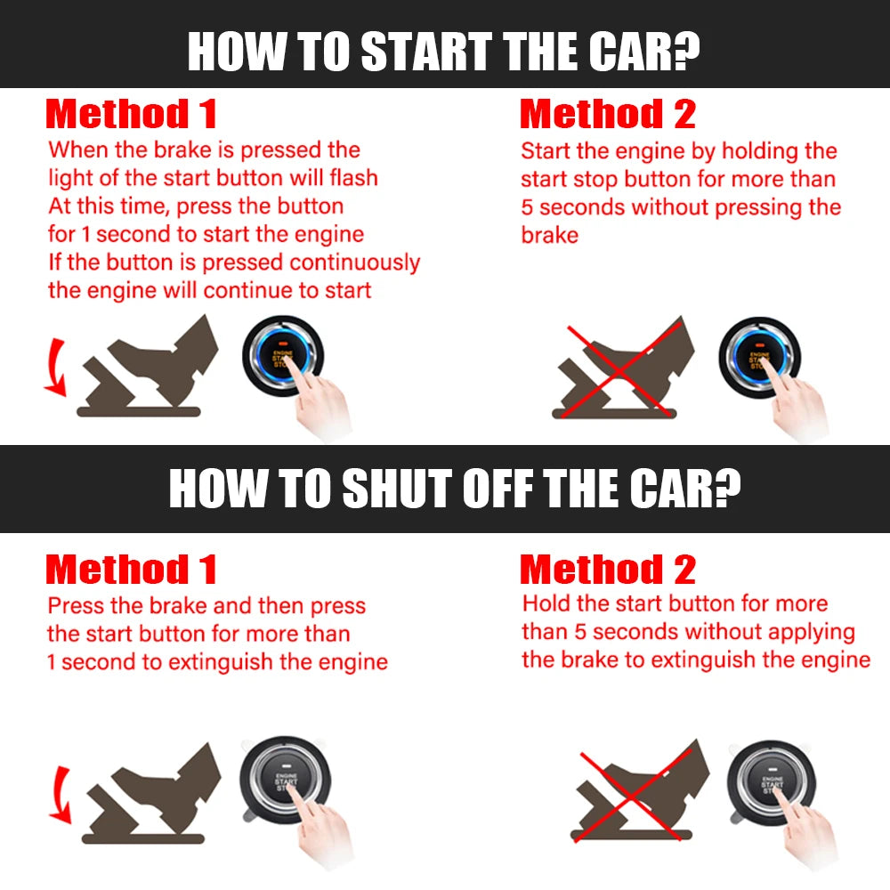 Aroefa Car Starter Alarm Smart Bluetooth - Aroefa