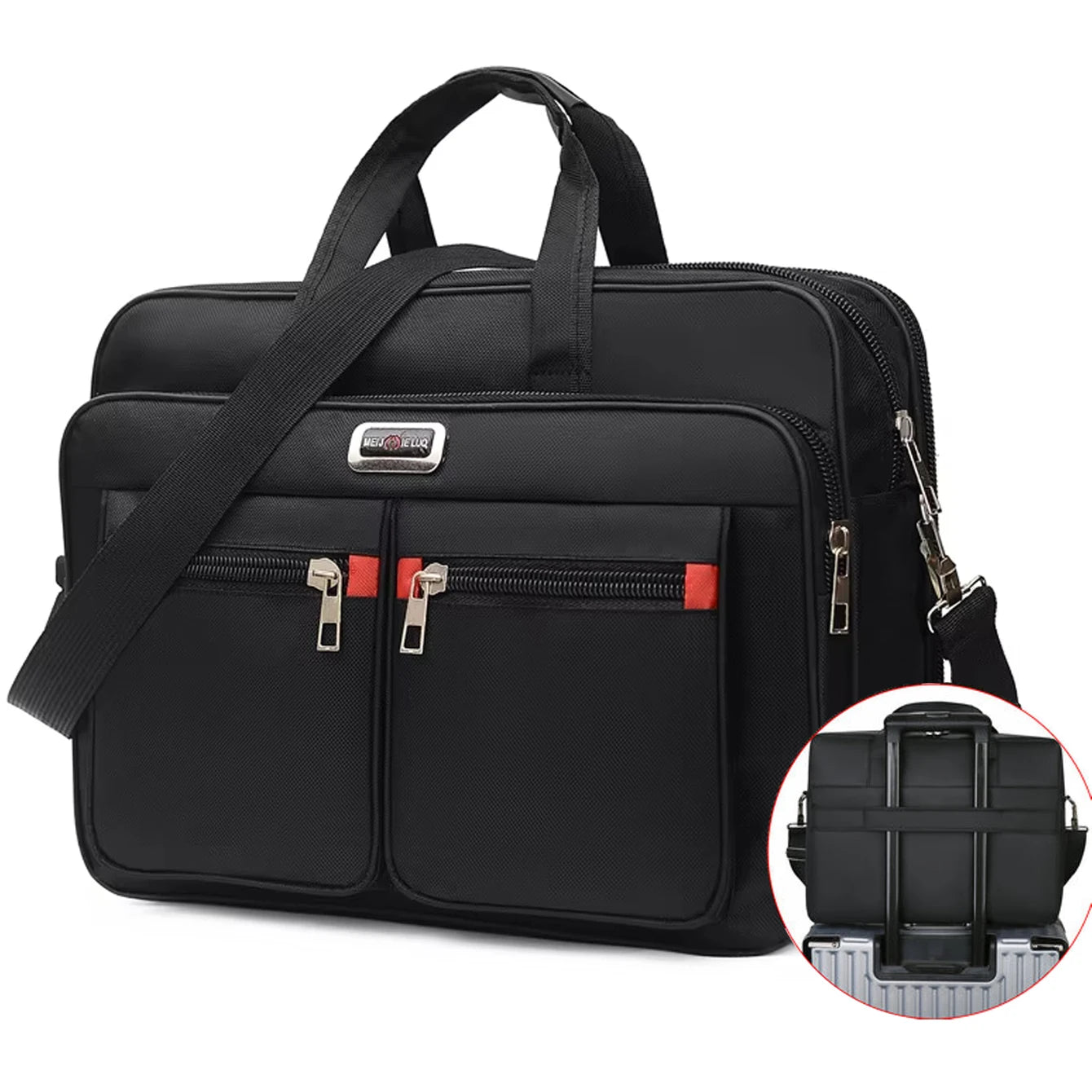 High-capacity Briefcase Business Document Information Storage Bags Weekend Travel Laptop Protection Organize Handbag Accessories