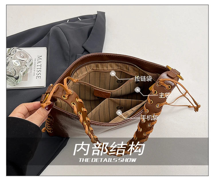 Elegant Classic Leather Tote Bags Messenger Bag For Ladies Women Handbags Luxury Famous Designer Spacious