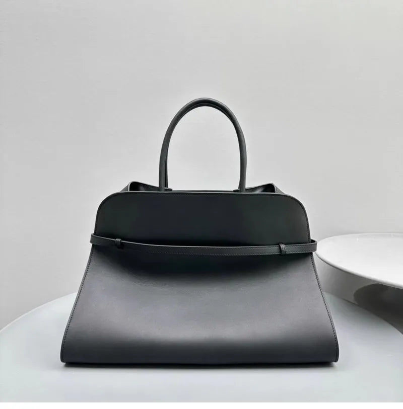 Tote Large Capacity Commuter Bag Cowhide Niche Shoulder Handbag Large Soft