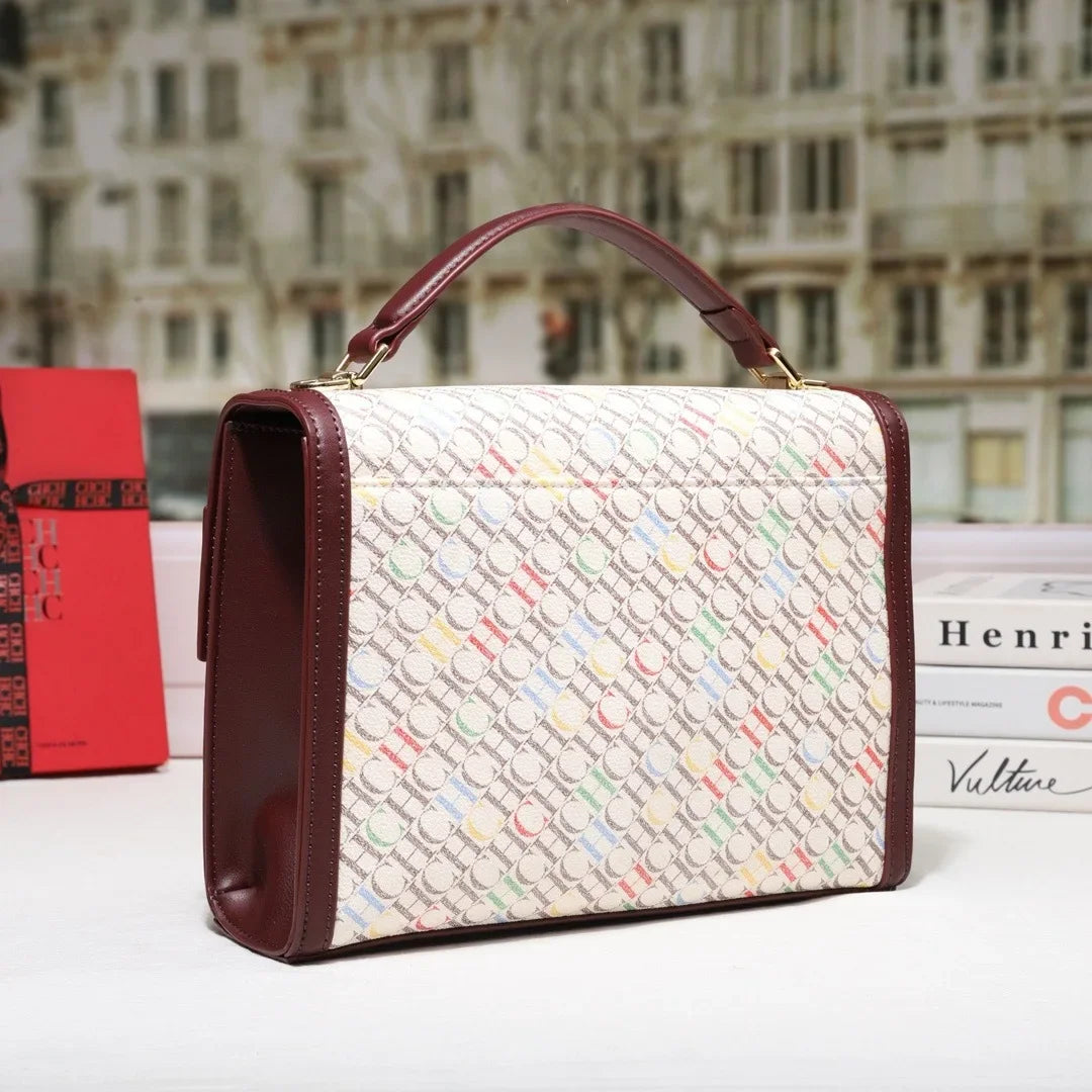 Stylish Women's Leather Messenger Bag Handbags Crossbody Shoulder Tote Classic Elegant for Ladies Luxury Brand