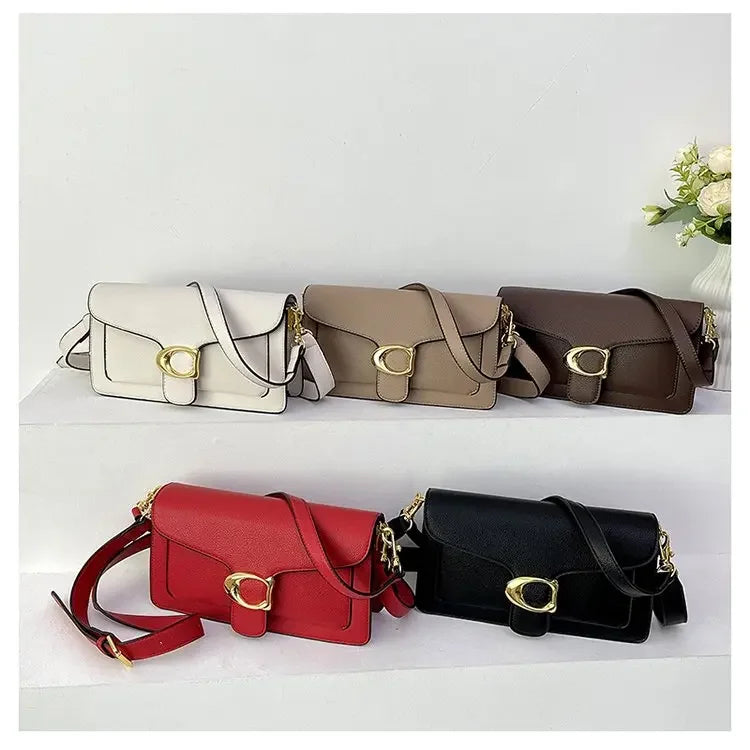 Women's Solid Leather Messenger Bags, Luxury Brands, Fashionable Women's Popular Shoulder Bags, Designer Handbags and Bags