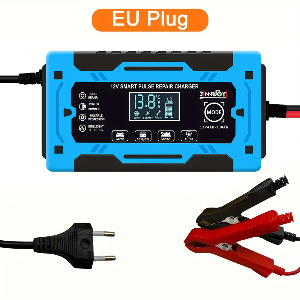 Aroefa Fully-Automatic Smart Car Battery Charger - Aroefa