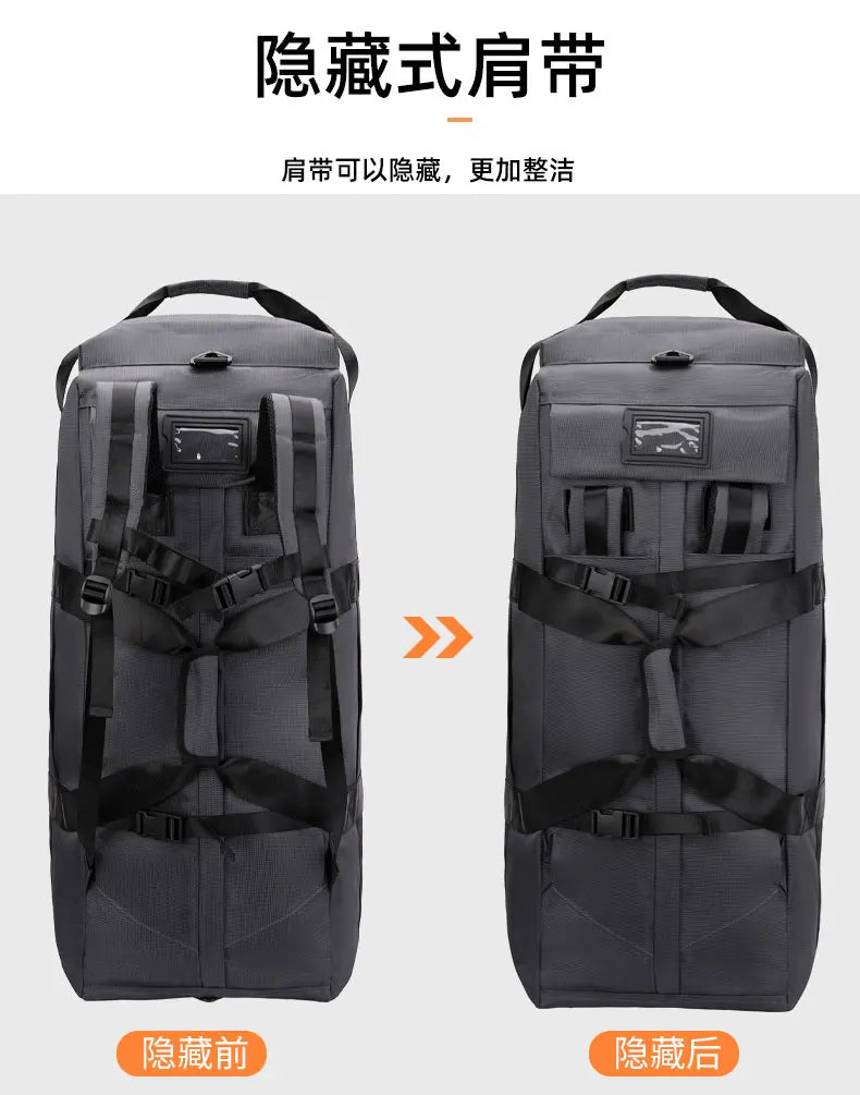 Travel Bag, Large Capacity Handbag, Portable Outdoor Carry-On Luggage, Wheeled Travel Bag, Convenient and Practical Unisex Travel Bag