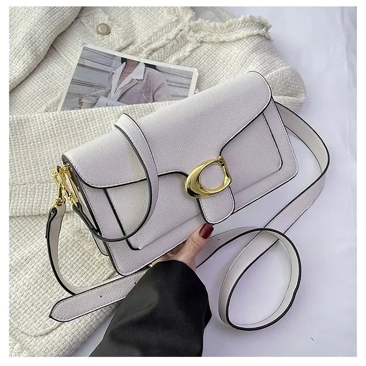 Women's Solid Leather Messenger Bags, Luxury Brands, Fashionable Women's Popular Shoulder Bags, Designer Handbags and Bags