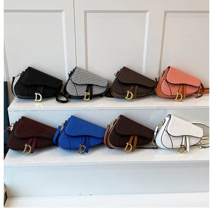 Elegant Messenger Bag for Ladies, Leather Shoulder Crossbody By Famous Designer, Women's Handbag Popular Classic