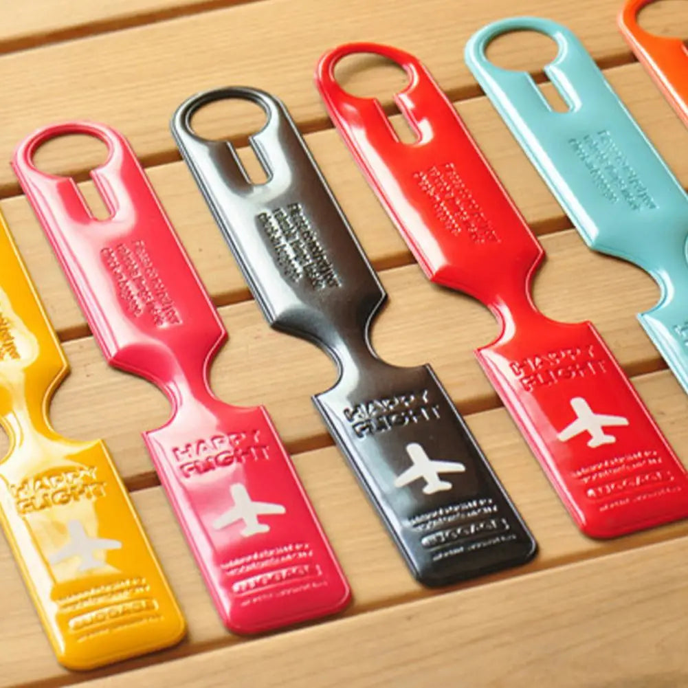 Travel Luggage Tags Cover Suitcase ID Baggage Tag Holder Letter Baggage Boarding Tags Portable Label Creative Accessories Travel