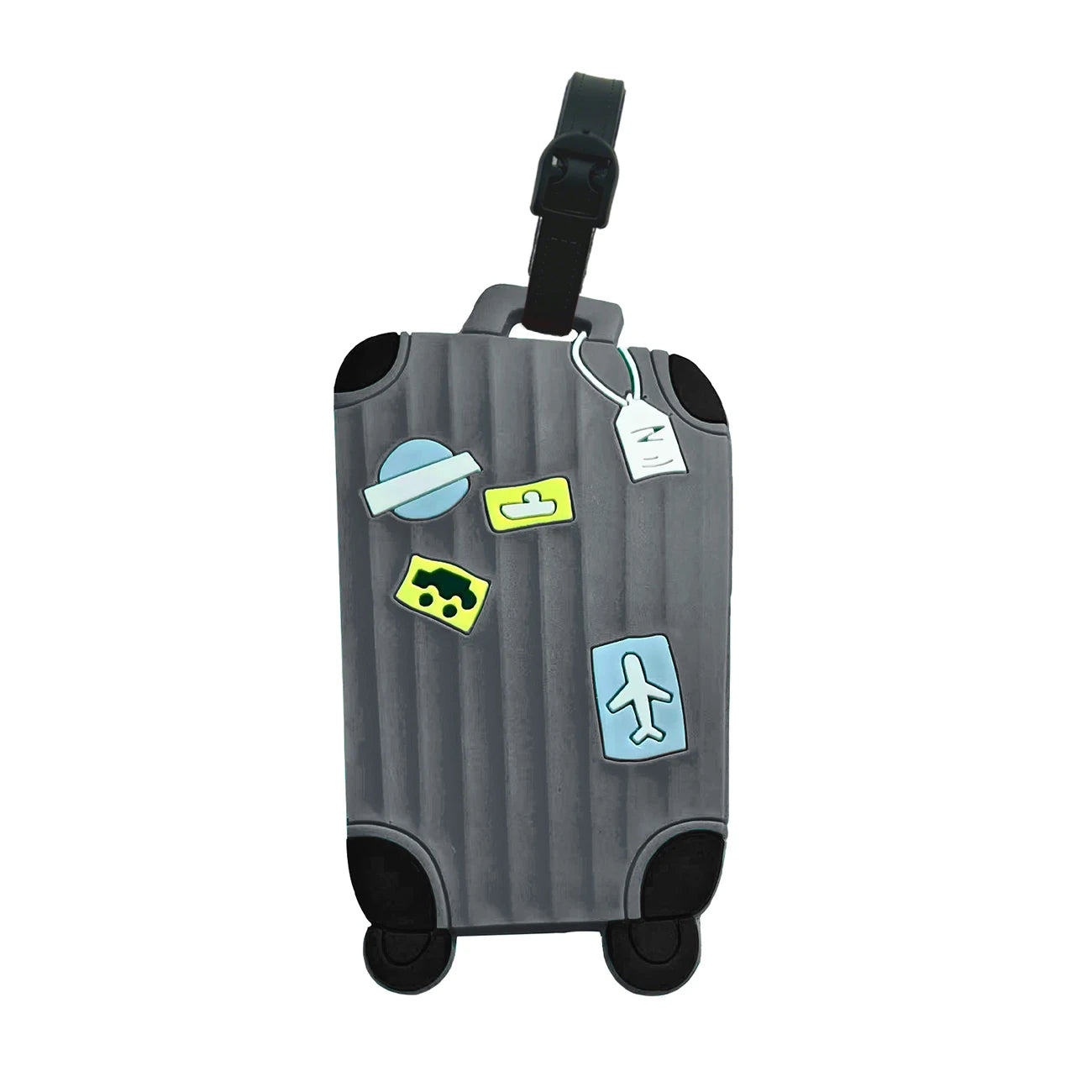 Multifunctional Anti-Loss Luggage Tag: Heavy-Duty TPU Build, Durable, Privacy-Protected, Waterproof & Boarding Pass Compatible