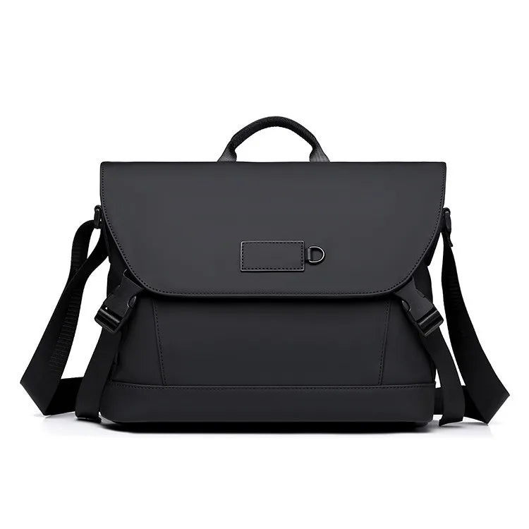 New Briefcase, High-End Business Crossbody Bag, Commuter Travel Backpack, Large-Capacity Shoulder Bag, Fashionable Water-Repellent Handbag, Laptop Bag, Solid Color Casual Bag