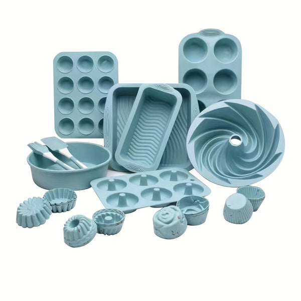 Aroefa 33pcs Silicone Baking Pan Set - Aroefa