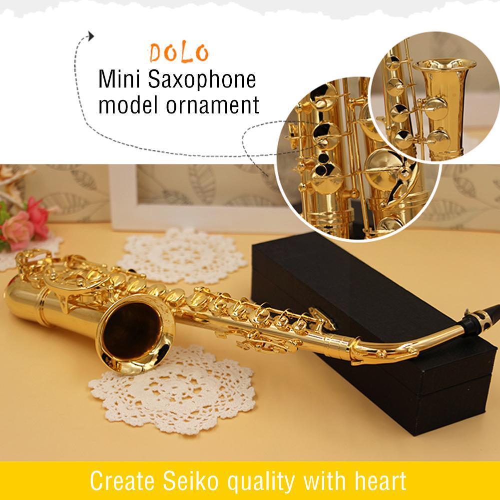 Mini Saxophone Model Ornament Mini Music Brooch