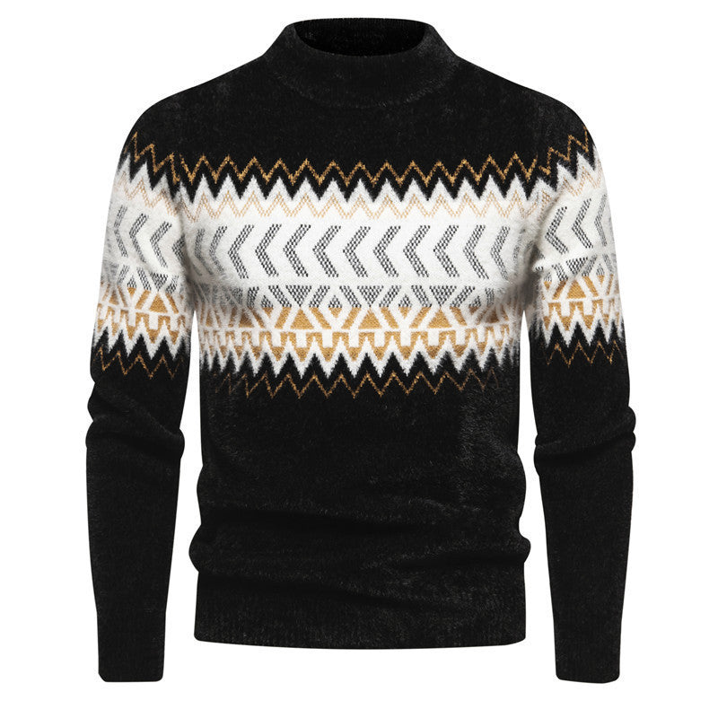 AE Printed Round Neck Sweater For Men