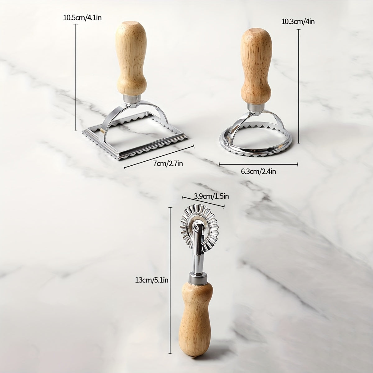 Aroefa v3pcs, Cookie Cutters And Dough Roller - Aroefa