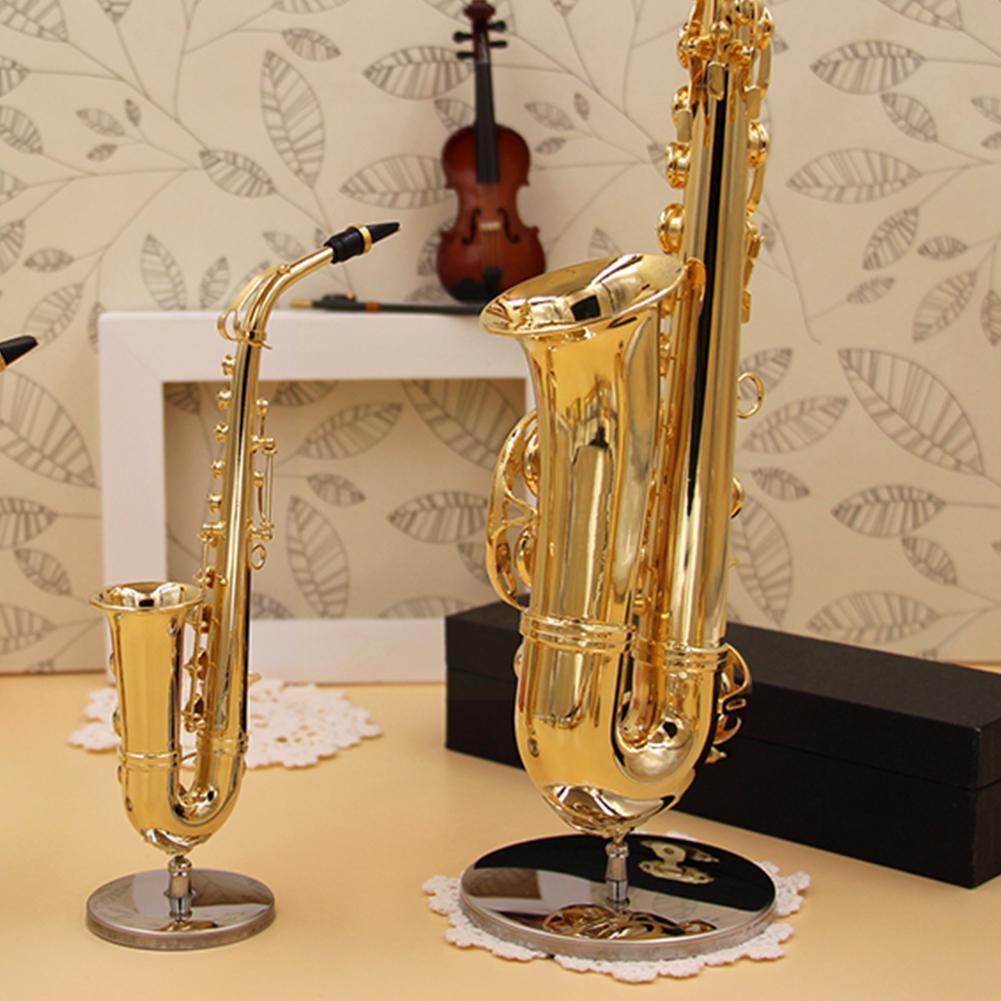 Mini Saxophone Model Ornament Mini Music Brooch