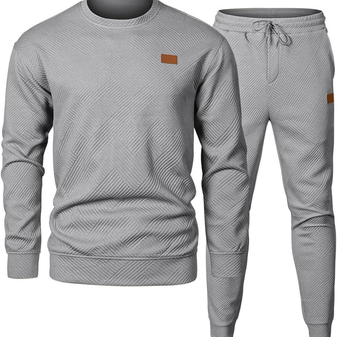 Aroefa Men’s Jacquard Sweater Set