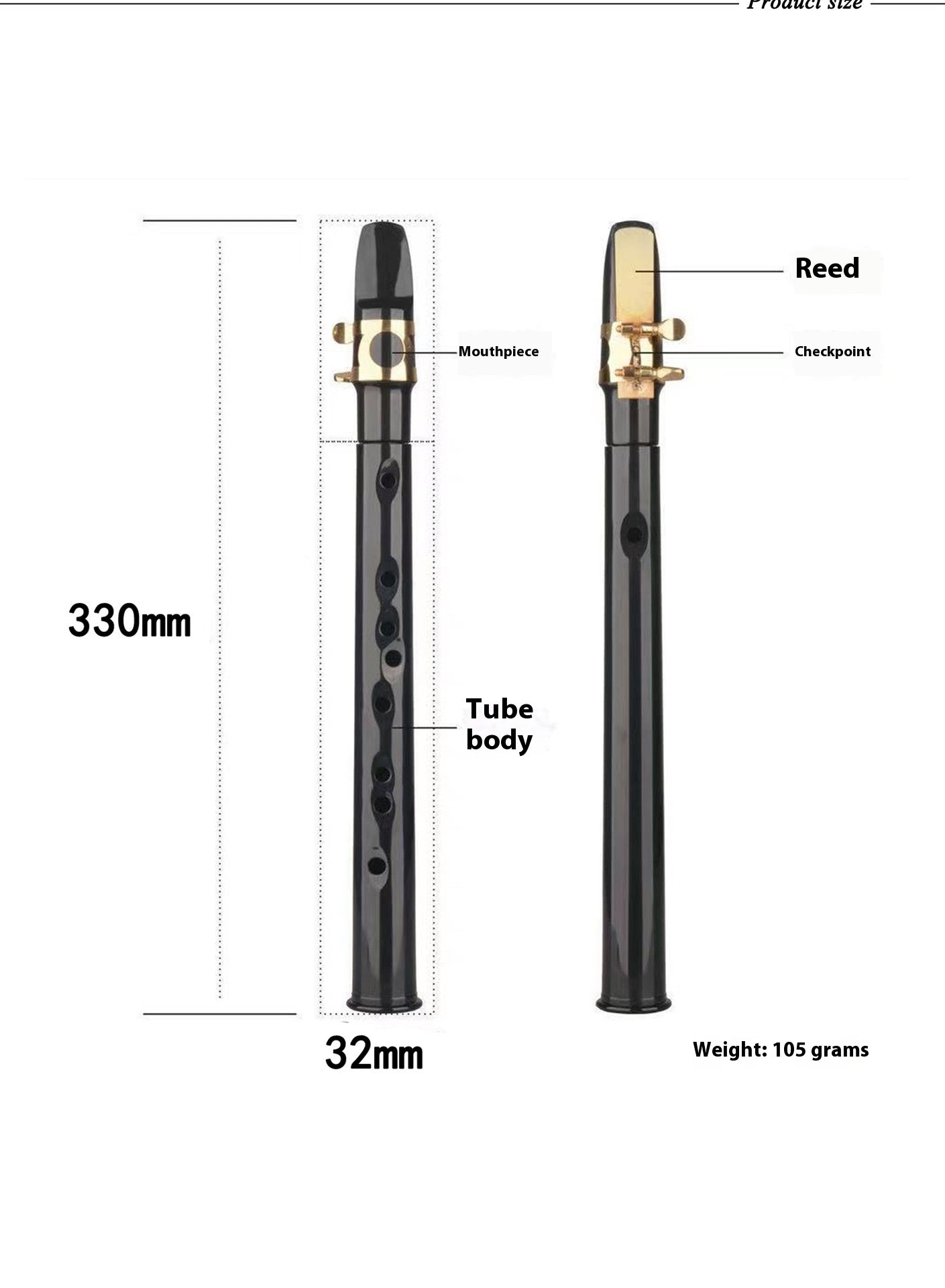 Portable Pocket Saxophone 8-hole Pocket Mini