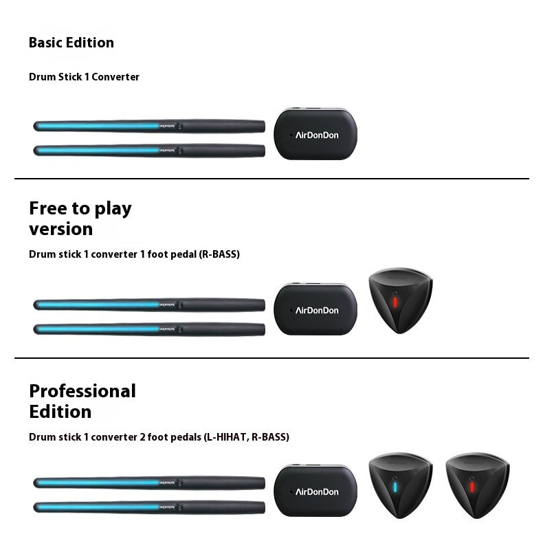 Air Drum Kit Invisible Entertainment Drum Set Easy To Carry