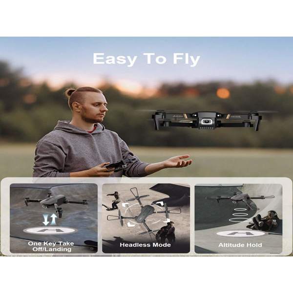 4DRC V4 Foldable Mini Drone With Camera 1080P HD Drone, 3 Batteries, Adult And Child Drones, Logistics Randomly Sent By UPS USPS