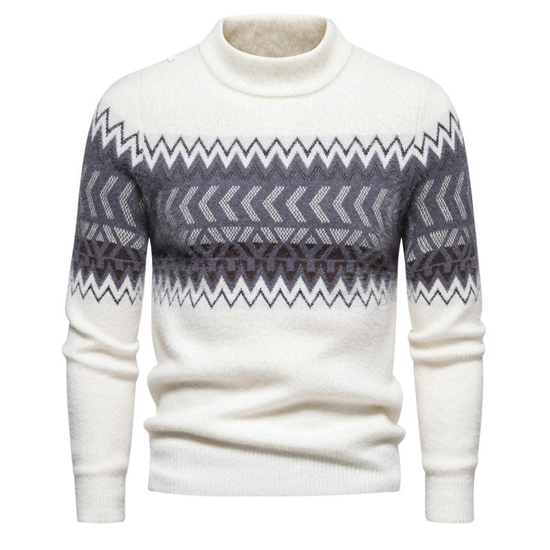 AE Printed Round Neck Sweater For Men