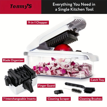 Aroefa 1 Set, 8 In 1 Luxury Vegetable Chopper - Aroefa